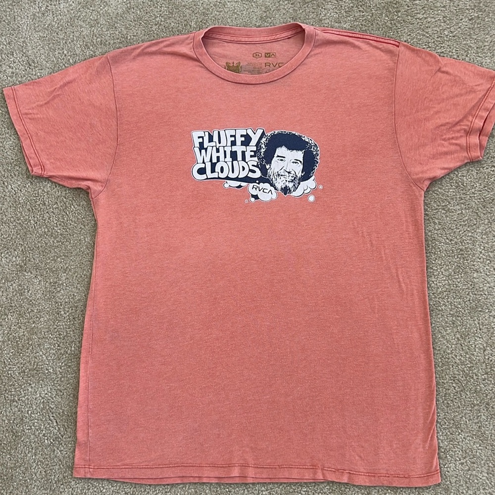 RVCA Artist Network Program T-shirt Bob Ross graphic